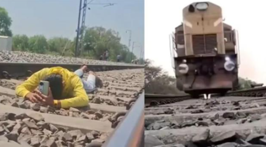 റെ​യി​ൽ​വേ ​ട്രാ​ക്കി​ൽ കി​ട​ന്ന് റീ​ലെ​ടു​ത്തു ; യു​വാ​വ് അ​റ​സ്റ്റി​ൽ