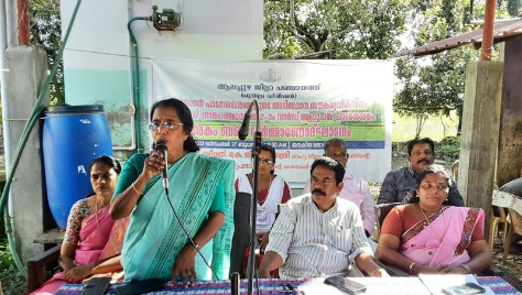 അകംബണ്ട് നിർമ്മാണോദ്ഘാടനം ജില്ല പഞ്ചായത്ത് പ്രസിഡൻ്റ് നിർവഹിച്ചു