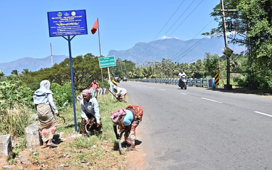 പേഴുംകര സ്‌നേഹാരാമത്തില്‍ പരിപാലനം സജീവം