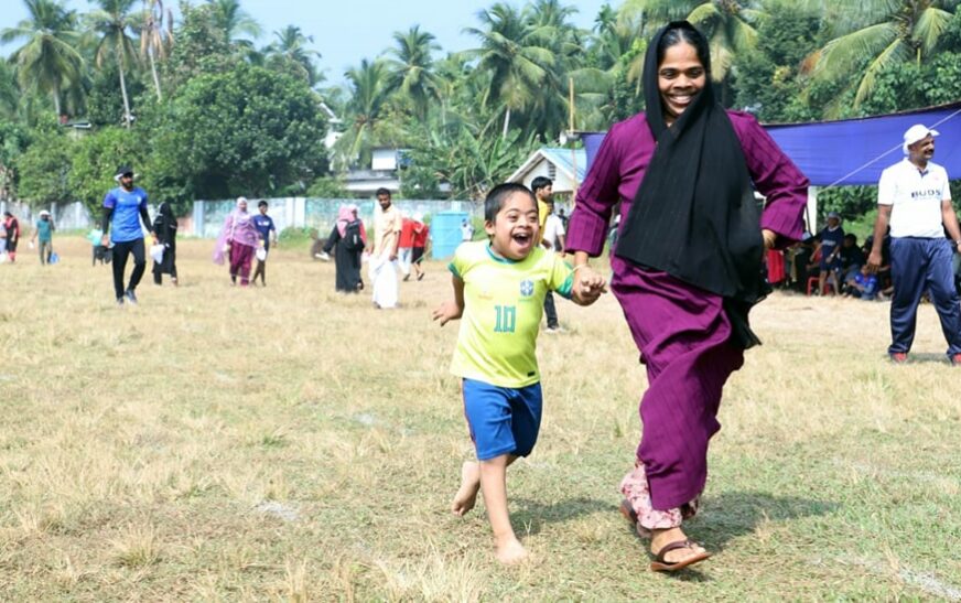 ഓടിയും ചാടിയും മൈതാനത്ത് ആവേശമായി ബഡ്സ് വിദ്യാർത്ഥികൾ