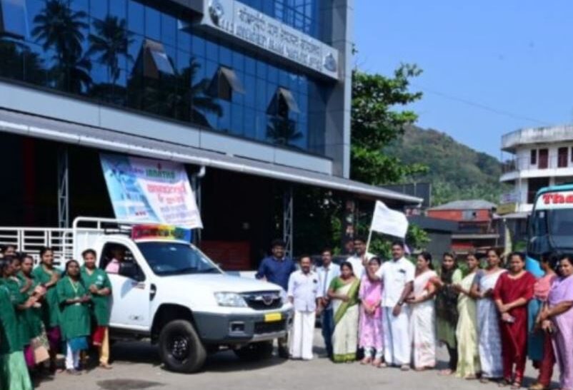 ഹരിതകർമ്മ സേനയുടെ വാഹനം ഫ്ലാഗ് ഓഫ് ചെയ്തു