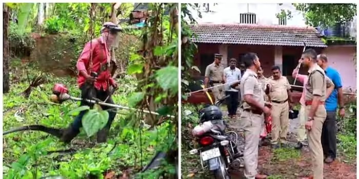 കണ്ണൂരിലെ ബോംബ് സ്ഫോടനം; കാട് വെട്ടി തളിച്ച് ബോംബ് സ്ക്വാഡും ഡോഗ് സ്ക്വാഡും സംയുക്തമായാണ് പരിശോധന നടത്തി