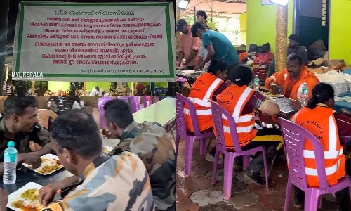 വയനാട് ദുരന്തമുഖത്തെ സൗജന്യ ഭക്ഷണം വിളമ്പിയ ഊട്ടുപുര പൂട്ടിച്ചു; സർക്കാർ നേരിട്ട് സൗകര്യമുണ്ടാക്കിയിട്ടുണ്ടെന്ന് മന്ത്രി മുഹമ്മദ് റിയാസ്