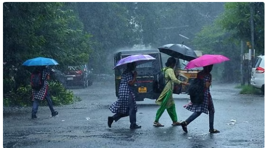 സം​സ്ഥാ​ന​ത്ത് മ​ഴ​ക്ക് സാ​ധ്യ​ത ;  നാ​ല് ജി​ല്ല​ക​ളി​ൽ യെ​ല്ലോ അ​ല​ർ​ട്ട്