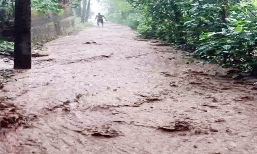 കിഴക്കൻ മലയോരത്ത് നാശം വിതച്ച് ശക്തമായ മഴ