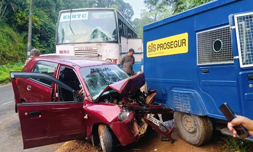 തളിപ്പുഴയിൽ രണ്ടിടത്ത് വാഹനാപകടം; ആറു പേർക്ക് പരിക്ക്