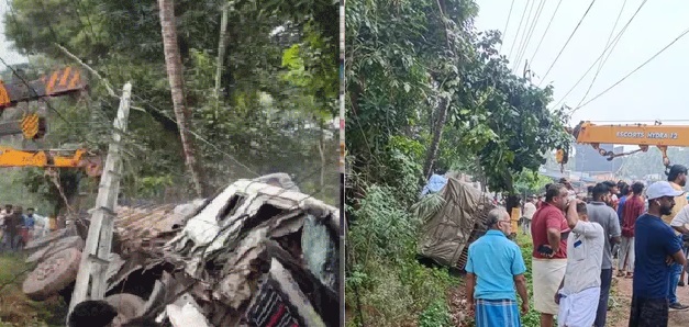 പാലക്കാട് ലോറി ഇടിച്ചുകയറി മൂന്ന് കുട്ടികൾക്ക് ദാരുണാന്ത്യം; നിരവധി വിദ്യാർത്ഥികൾക്ക് പരിക്ക്