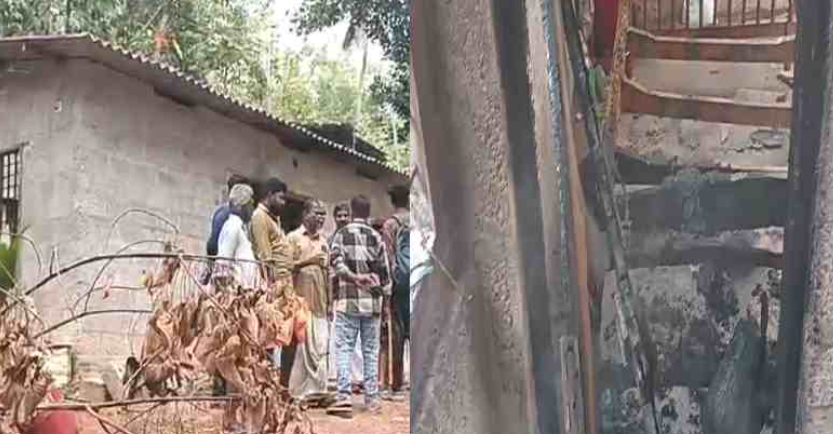 തിരുവനന്തപുരത്ത് സ്വന്തം വീടിന് തീയിട്ട് യുവാവ്