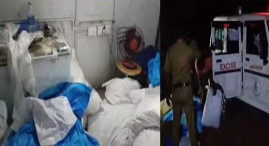 700 കി​ലോ​യോ​ളം ല​ഹ​രി വ​സ്തു​ക്ക​ൾ പി​ടി​കൂ​ടി ; ഒ​രാ​ൾ അ​റ​സ്റ്റി​ൽ