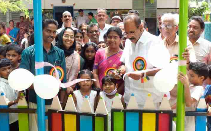 മരുതൂർ എൽ പി യിലെ വർണ്ണക്കൂടാരം മന്ത്രി ശശീന്ദ്രൻ ഉദ്ഘാടനം ചെയ്തു