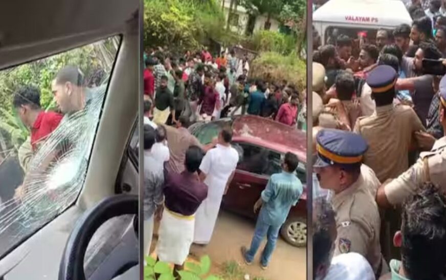 രണ്ട് വിവാഹ പാർട്ടികളുടെ വാഹനങ്ങൾ തമ്മിൽ തട്ടിയതി​ന്റെ പേരിൽ സംഘർഷം