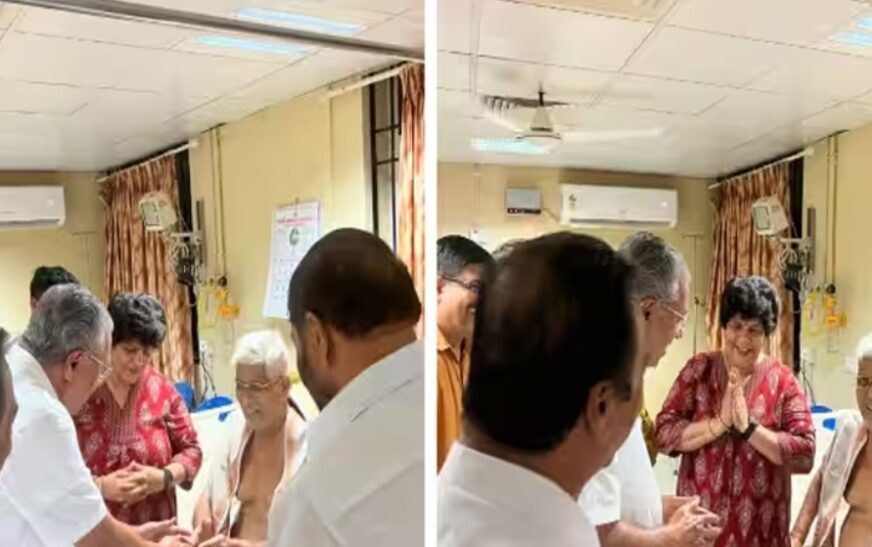 ആശുപത്രിയിലെത്തി സുകുമാരൻ നായരുടെ ആരോ​ഗ്യ വിവരങ്ങളന്വേഷിച്ച് മുഖ്യമന്ത്രി