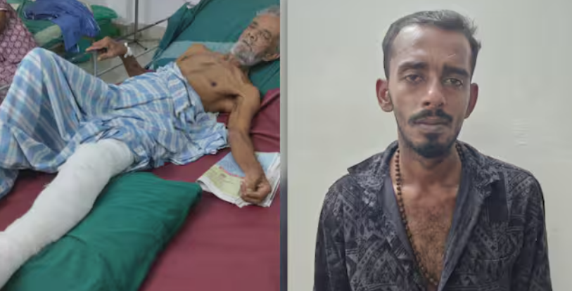 സ്വത്ത് തർക്കം ; പിതാവിന്റെ കാൽ തല്ലിയൊടിച്ച മകൻ പിടിയിൽ