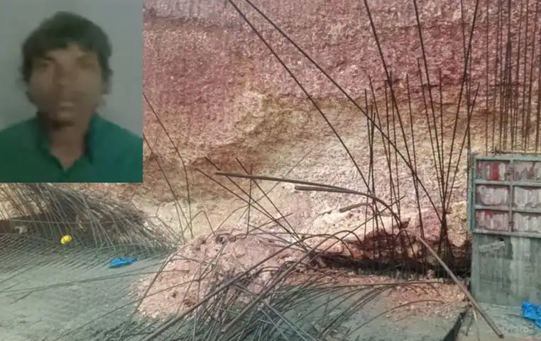 ദേ​ശീ​യ​പാ​ത നി​ര്‍​മാ​ണ​ത്തി​നി​ടെ മ​ണ്ണി​ടി​ച്ചി​ൽ ; തൊ​ഴി​ലാ​ളി​ക്ക് ദാ​രു​ണാ​ന്ത്യം