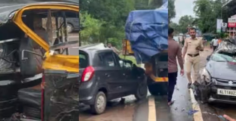 ബാലുശ്ശേരിയിൽ വാഹനങ്ങൾ കുട്ടിയിച്ച് ആറു പേർക്ക് പരിക്കേറ്റു