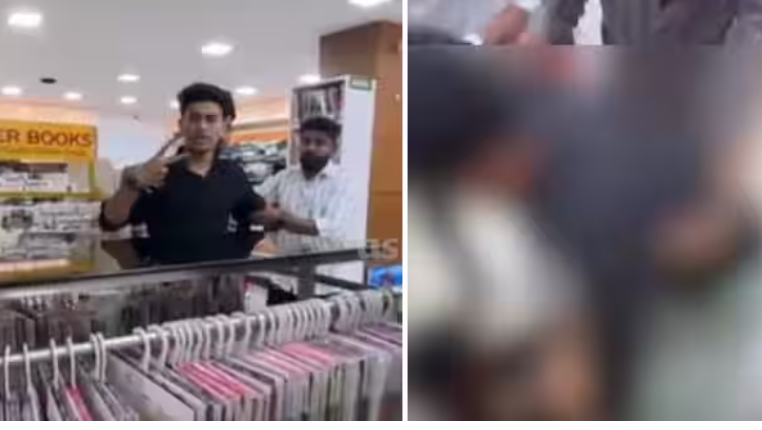 ഭാര്യക്കൊപ്പം തുണിക്കടയിലെത്തിയ യുവാവിനെ ജീവനക്കാർ മർദിച്ചു