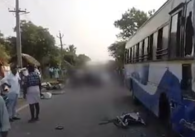 ത​മി​ഴ്നാ​ട്ടി​ൽ വാ​ഹ​നാ​പ​ക​ടം ; നാ​ല് മ​ല​യാ​ളി​ക​ൾ മ​രി​ച്ചു