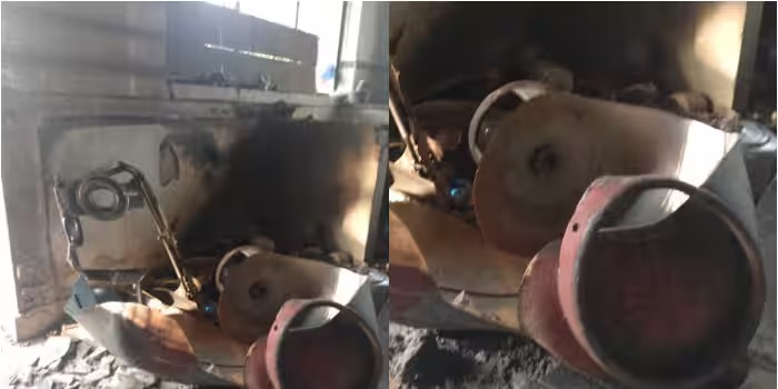 ഗ്യാസ് സ്റ്റൗ കത്തിക്കുന്നതിനിടെ പൊട്ടിത്തെറിച്ച് അപകടം