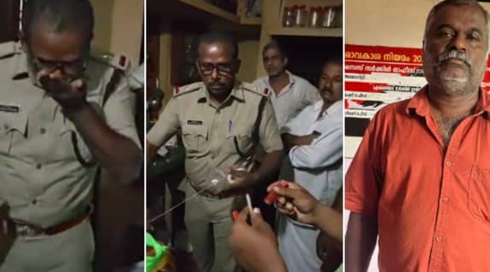 21 കുപ്പി മദ്യവും 53 വയസുകാരനും പിടിയിൽ
