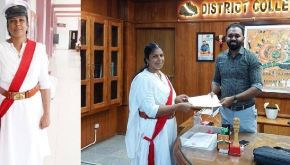 ഇതാ പത്തനംതിട്ടയിലെ ആദ്യ വനിതാ ഡഫേദാ‍ർ; ടി.അനൂജ ചുമതലയേറ്റു