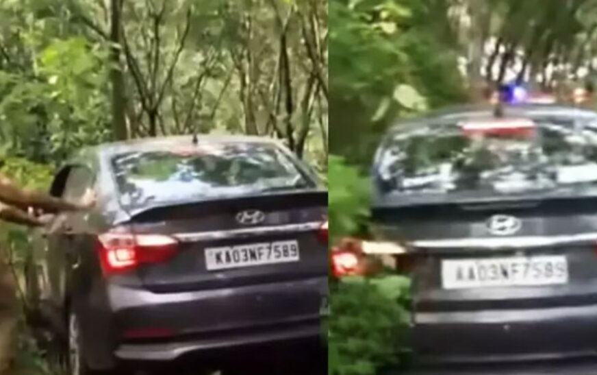 ഗൂ​ഗിൾ മാപ്പ് നോക്കി യാത്ര ചെയ്ത കാർ മലഞ്ചെരുവിൽ ആകപ്പെട്ടു; രക്ഷകരായെത്തി അ​ഗ്നിശമന സേന