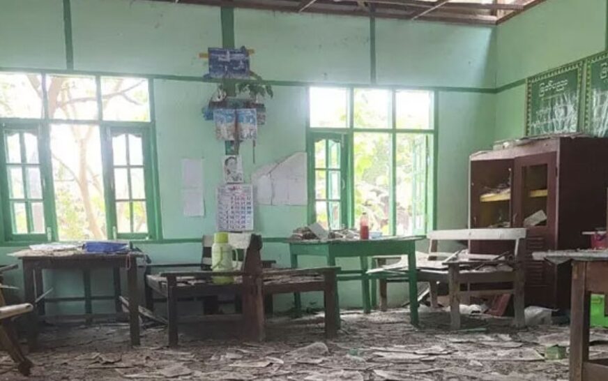 മ്യാൻമറിൽ സ്കൂളിനുനേരെ വ്യോമാക്രമണം; 20 വിദ്യാർത്ഥികളും 2 അധ്യാപകരും കൊല്ലപ്പെട്ടു