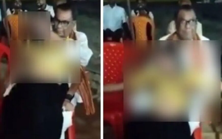 നർത്തകിയെ മടിയിലിരുത്തി ലാളിച്ച് ബിജെപി നേതാവ് ബബ്ബൻ സിങ്