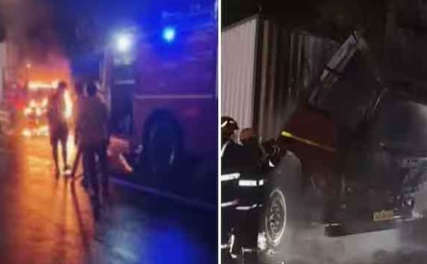 ഇടപ്പള്ളിയിൽ ഓടിക്കൊണ്ടിരുന്ന കണ്ടെയ്നർ ട്രക്കിന് തീ പിടിച്ചു