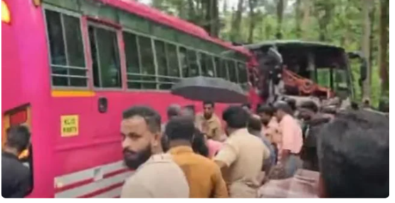 വ​യ​നാ​ട്ടി​ല്‍ ബ​സു​ക​ള്‍ കൂ​ട്ടി​യി​ടി​ച്ച് 85 പേ​ര്‍​ക്ക് പ​രി​ക്ക്