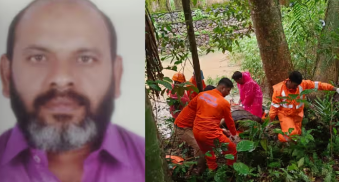 ബൈക്ക് തോട്ടിലേക്ക് വീണ് കാണാതായ ആളുടെ മൃതദേഹം കണ്ടെത്തി