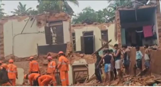 കൊ​ട​ക​ര​യി​ൽ കെ​ട്ടി​ടം ഇ​ടി​ഞ്ഞു വീ​ണു​ണ്ടാ​യ അപകടത്തിൽ ഒരു മരണം