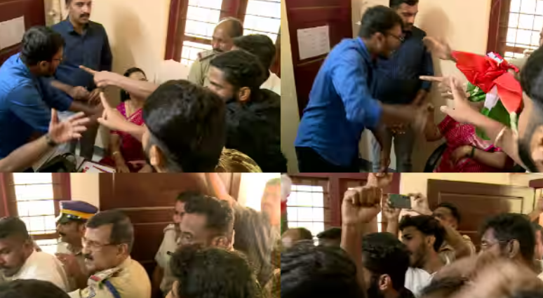 പ്രവേശനോത്സവത്തിനിടെ സർക്കാർ സ്കൂളിൽ രക്ഷിതാക്കളുടെ പ്രതിഷേധം