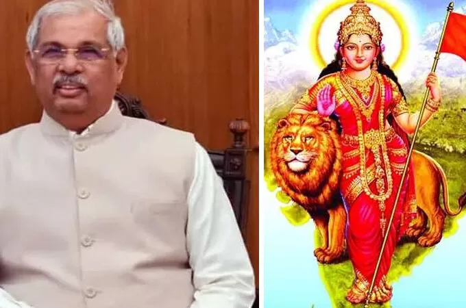 കേരള സർവ്വകലാശാലയിൽ ഗവർണർ പങ്കെടുക്കുന്ന പരിപാടിയിൽ വീണ്ടും ഭാരതാംബ ചിത്രം; നീക്കം ചെയ്യാൻ ശ്രെമം