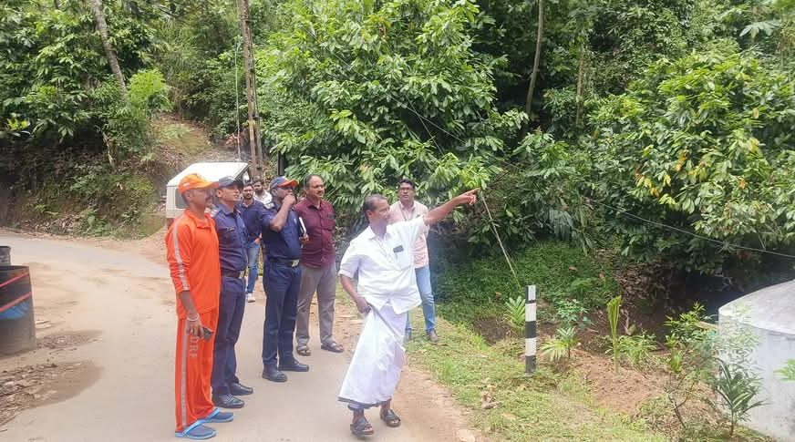 ഉരുള്‍പൊട്ടല്‍ സാധ്യതയുള്ള പ്രദേശങ്ങളില്‍ ദേശീയ ദുരന്ത നിവാരണസേന പരിശോധന നടത്തി