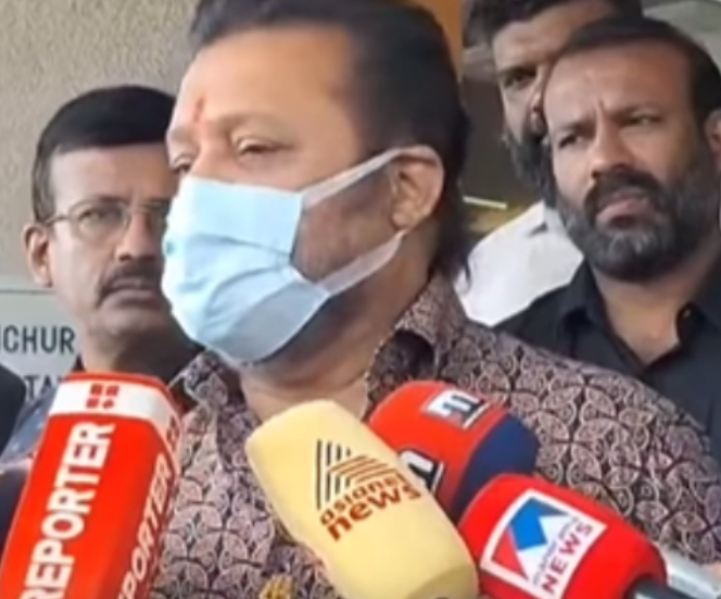 ഷൈന്‍ ടോം ചാക്കോയെ ആശുപത്രിയിലെത്തി കണ്ട് സുരേഷ് ഗോപി