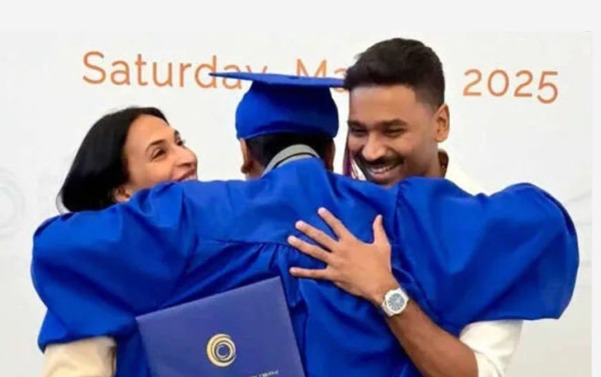 മകന്റെ ഗ്രാജുവേഷന് വീണ്ടും ഒന്നിച്ചെത്തി ഐശ്വര്യയും ധനുഷും