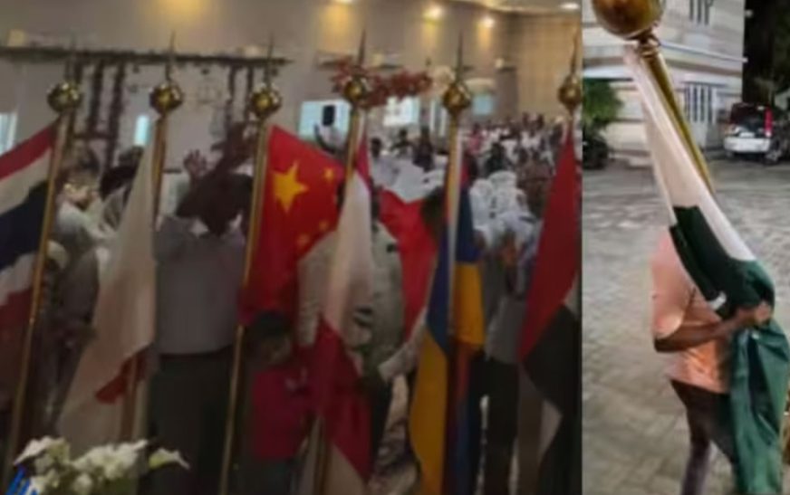 എറണാകുളത്ത് പാസ്റ്റർമാർ സംഘടിപ്പിച്ച പ്രാർഥനാ പരിപാടിയിൽ പാകിസ്ഥാൻ പതാക; കേസെടുത്ത് പൊലീസ്