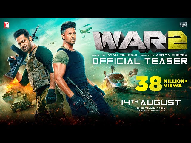 ‘വാർ 2’; ചിത്രത്തിന്റെ  പുതിയ പോസ്റ്ററുകൾ പുറത്ത്
