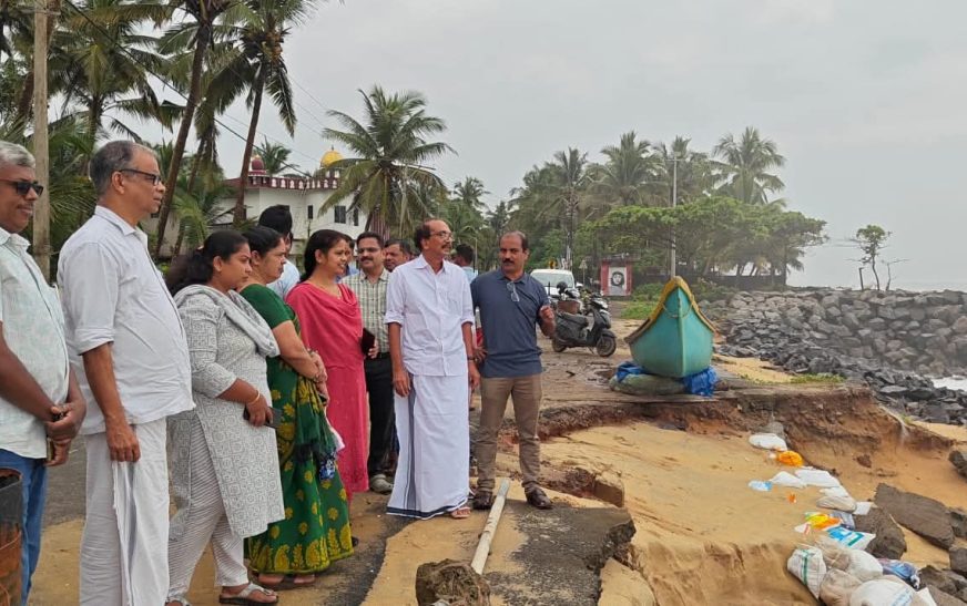 കാപ്പാട്ടെ കടലാക്രമണത്തിന് അടിയന്തര പരിഹാരം; 20 ലക്ഷം രൂപ അനുവദിച്ചു