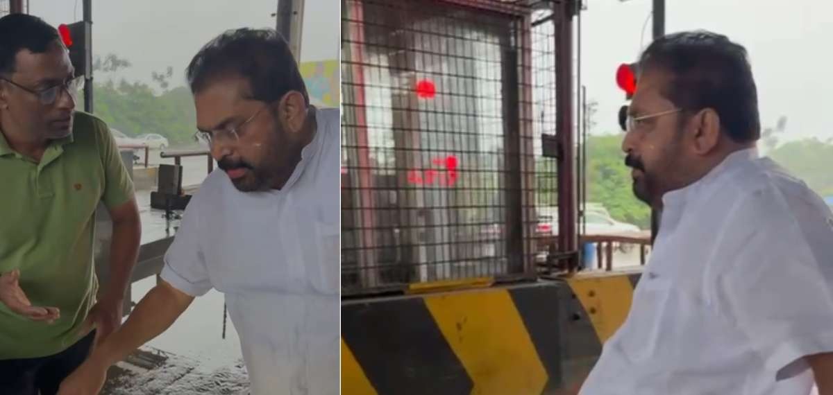 ടോൾ ബൂത്തിൽ വ്യവസായിയുടെ പ്രതിഷേധം