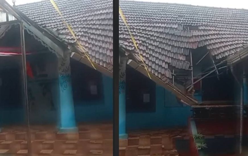 ആലപ്പുഴയില്‍ സ്‌കൂള്‍ കെട്ടിടത്തിൻ്റെ മേൽക്കൂര തകര്‍ന്ന് വീണു
