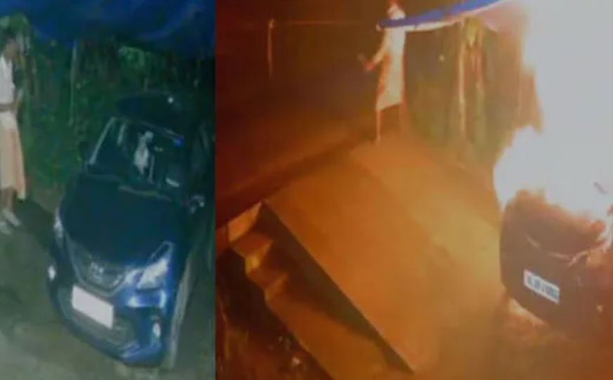 ചെങ്ങന്നൂരിൽ അർദ്ധരാത്രി വീട്ടിലെത്തി കാറിന് തീയിട്ട യുവാവ് പിടിയിൽ