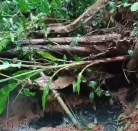 കനത്ത മഴയും കാറ്റും;  കോഴിക്കോ‌ട് കിണർ ഇടിഞ്ഞുതാഴ്ന്നു