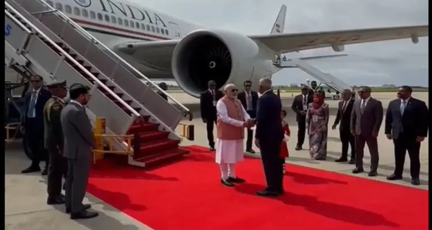 പ്രധാനമന്ത്രിക്ക് മാലദ്വീപിൽ ഗംഭീര സ്വീകരണം
