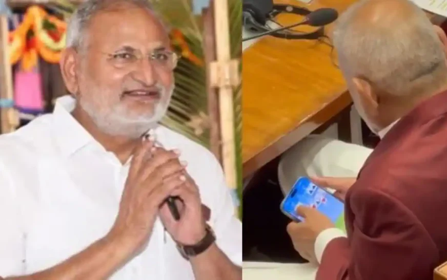 നിയമസഭയിൽ ‘ജംഗ്ലീ റമ്മി’ കളിച്ച് മഹാരാഷ്ട്രയിലെ കൃഷിമന്ത്രി: വൻവിവാദം
