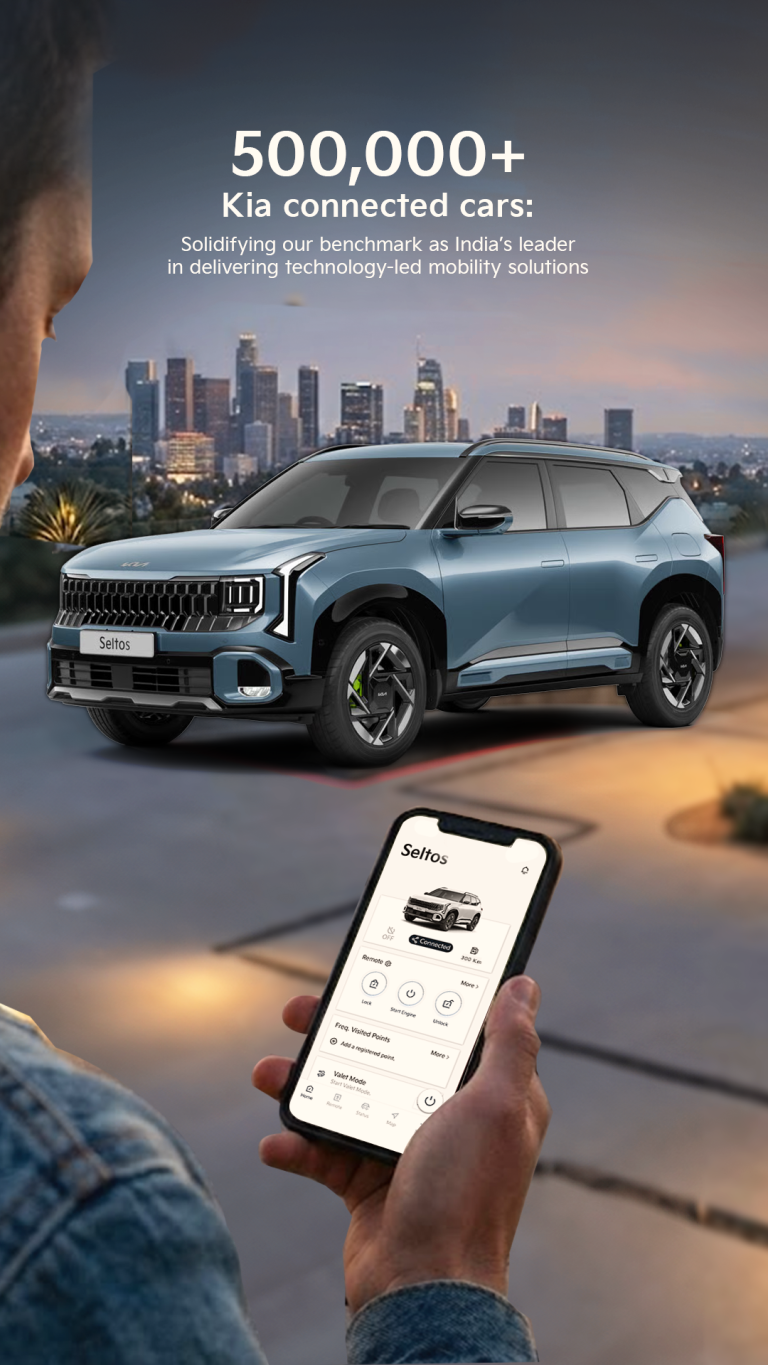Kia India Strengthens Technology Leadership with 500,000 Connected Cars on Indian Roads