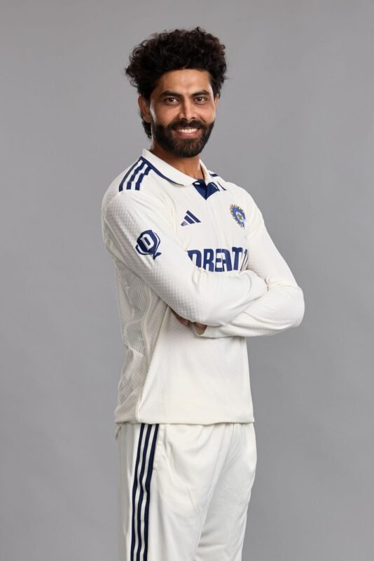 Ravindra-Jadeja-Poses-For-India-Men-Test-Squad-Portrait-Session-In-London-England