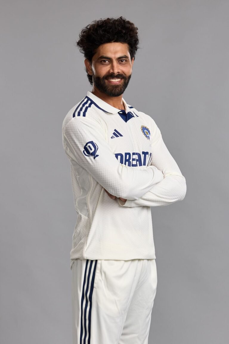 Ravindra-Jadeja-Poses-For-India-Men-Test-Squad-Portrait-Session-In-London-England