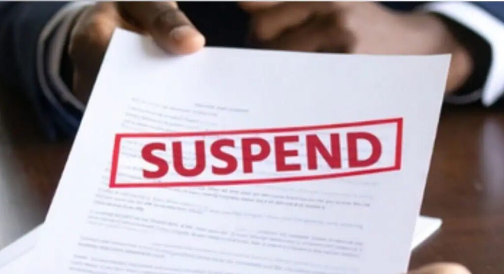 suspended