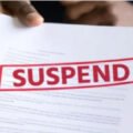 suspended